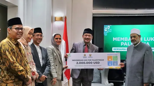 Disaksikan Imam Besar Al Azhar, BAZNAS Salurkan Infak Kemanusiaan untuk Palestina Sebesar 2 Juta Dollar